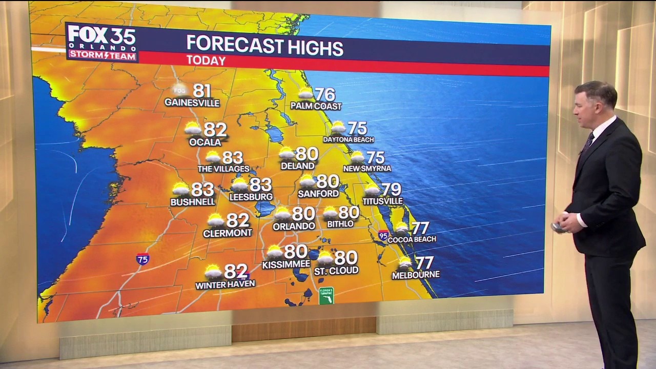 Orlando AM Weather Forecast: Warm week with increasing rain chances