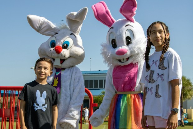 Easter Bunnies visited Tamarac's Peter Cottontail's Springfest after the egg hunt last year. This year's event takes place March 28 at Tamarac Sports Complex.
