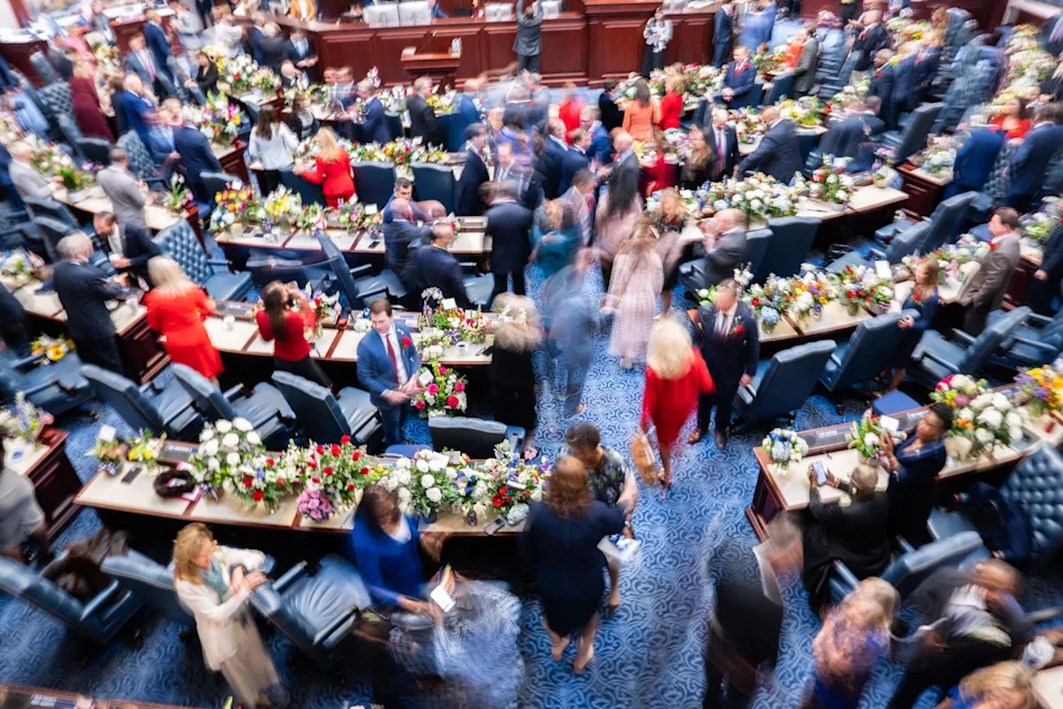 The Florida House of Representatives and Senate convene for the Governor’s State of the State Address on Tuesday, Jan. 13, 2026.