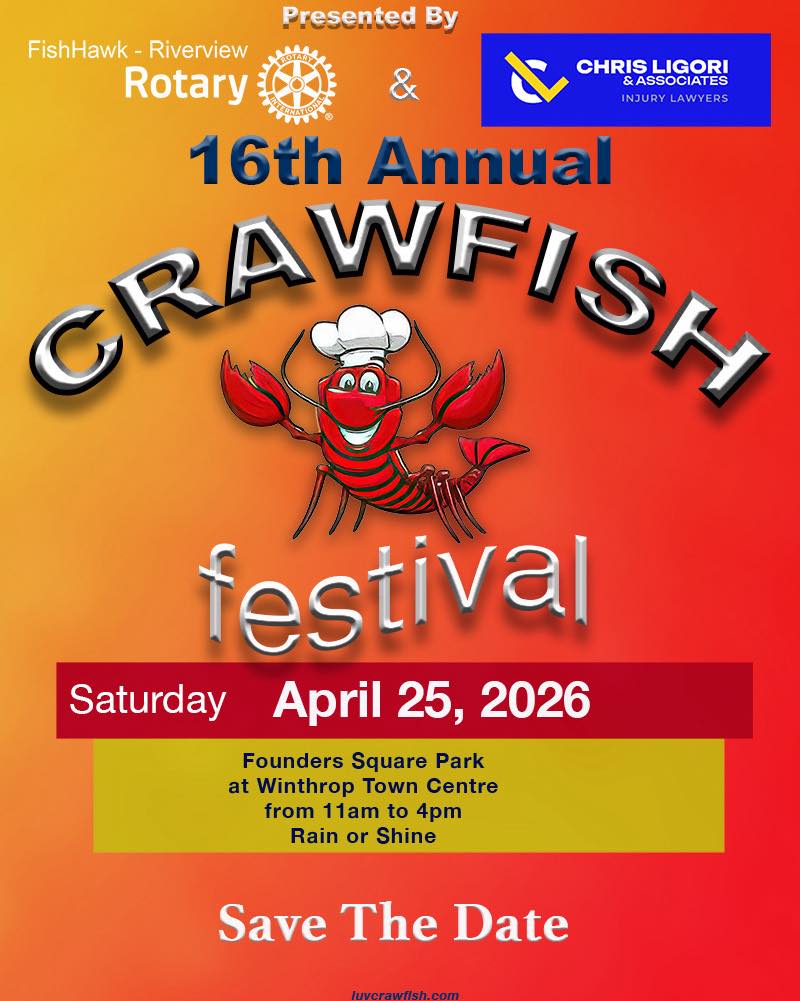Rotarians set for 16th Annual Crawfish Festival in Riverview