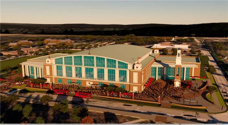 A rendering of the planned new arena at Miami University’s Oxford campus. Provided by Miami University