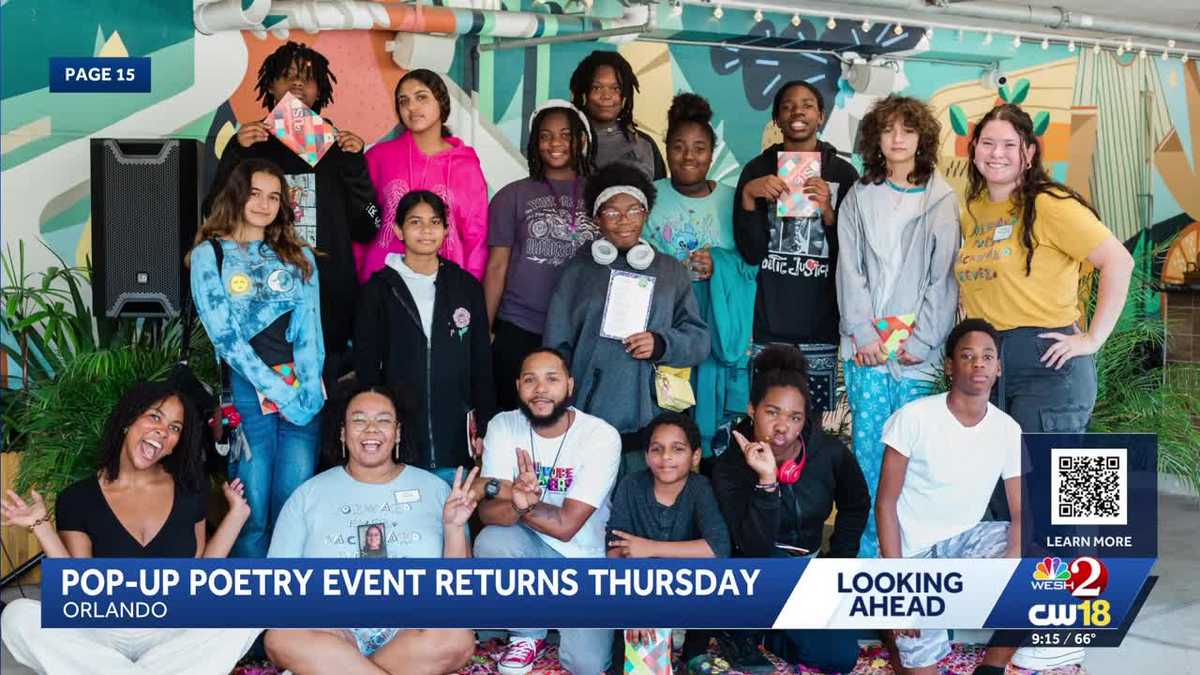 Page 15 to host 5th Annual Pop-Up Poetry March 12 in Orlando