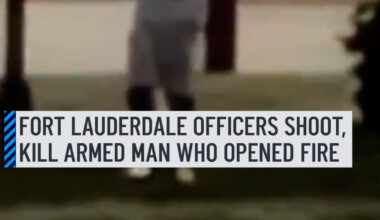 New video shows Fort Lauderdale Police officers fatally shooting an armed man who authorities said opened fire multiple times. The body camera video released on Friday shows the Feb. 14 shooting of 43-year-old Luis Felipe Londono Ospina. According to police, Ospina arrived on a bicycle, armed himself with a handgun and began firing multiple times while approaching the officers. More details: http://on.nbc6.com/Sl0HGsB #fortlauderdale #shooting #bodycam #crime