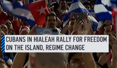 Cubans in South Florida stood in solidarity with the people on the island as they struggle under a severe energy crisis and pressure from the Trump administration to ends its decades of communist rule.⁠
⁠
At Milander Park in Hialeah, people rallied for freedom on the island.⁠
⁠
#cuba #hialeah #freedom #change