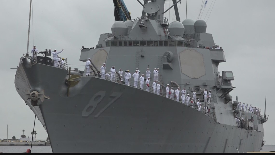 LIVE | USS Mason departs from Naval Station Mayport for overseas deployment