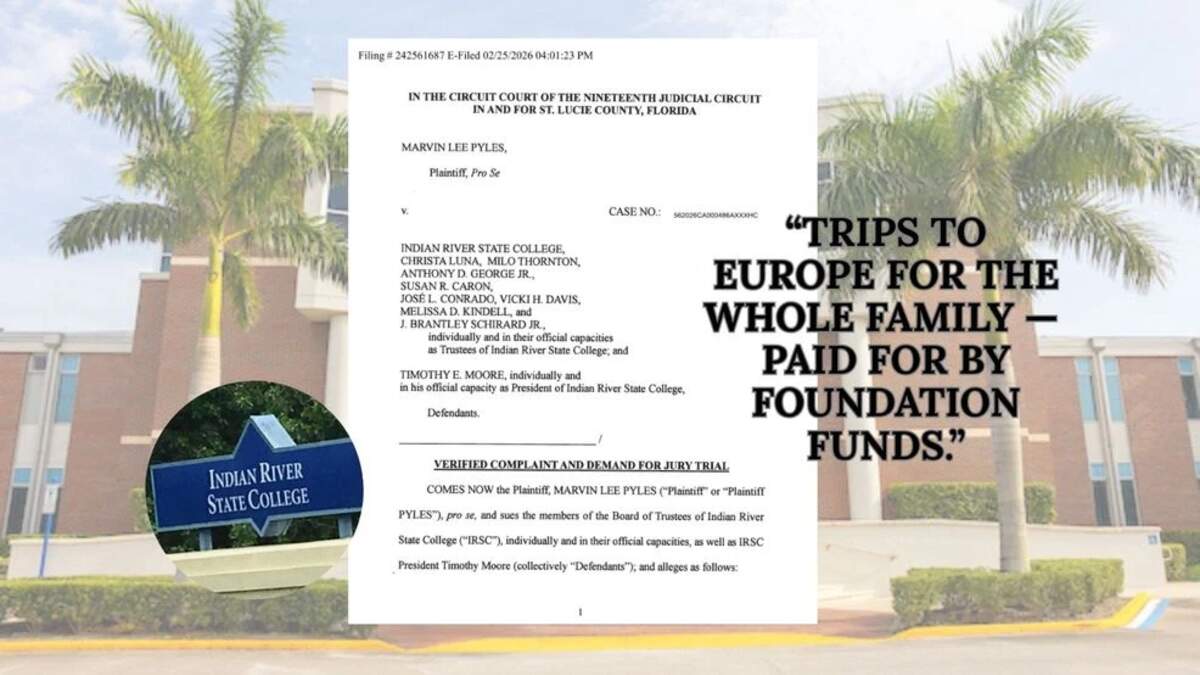 Indian River State College Faces Whistleblower Lawsuit From Former CFO | NewsRadio WIOD