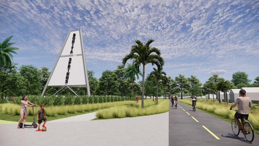 Bonita Springs gateway along planned rail trail