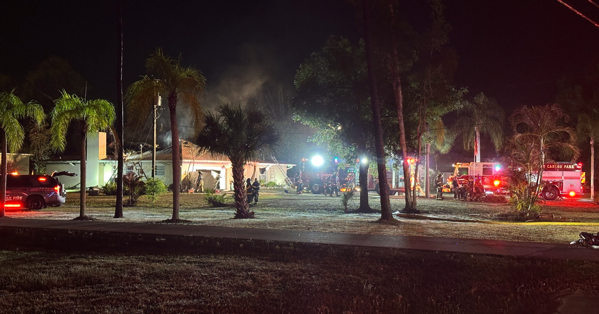 Lee County house fire draws major response, crews work to control flames | Lee County