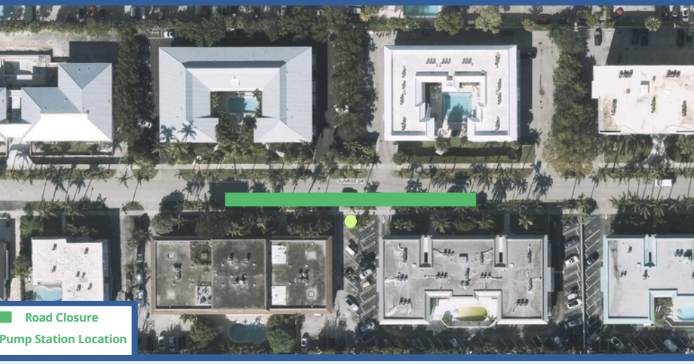 Pump station work may impact traffic on Sunrise Drive | Key Biscayne