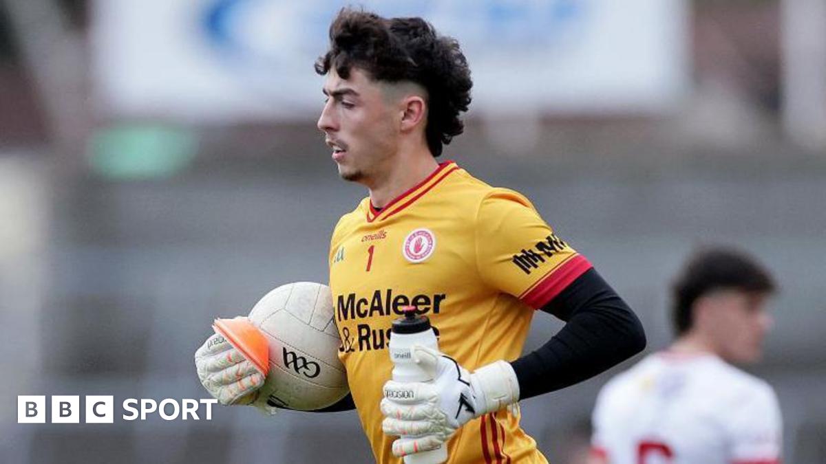 Conor McAneney with a ball in his hand