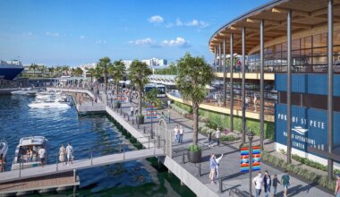 New Port of St. Pete renderings show cruise terminal, park, and dining, but questions remain