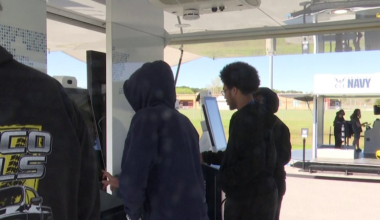 Navy Strike Group Mobile introduces career options at Northside High School in Jacksonville