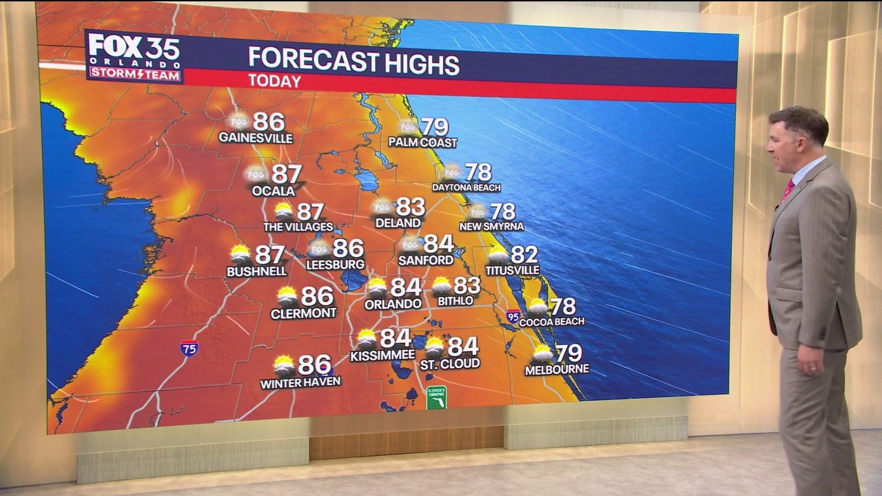 Orlando AM Weather Forecast: Warm, breezy conditions