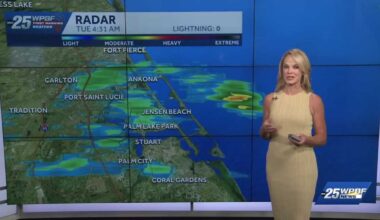 Coastal Showers and Highs in the 80s for South Florida