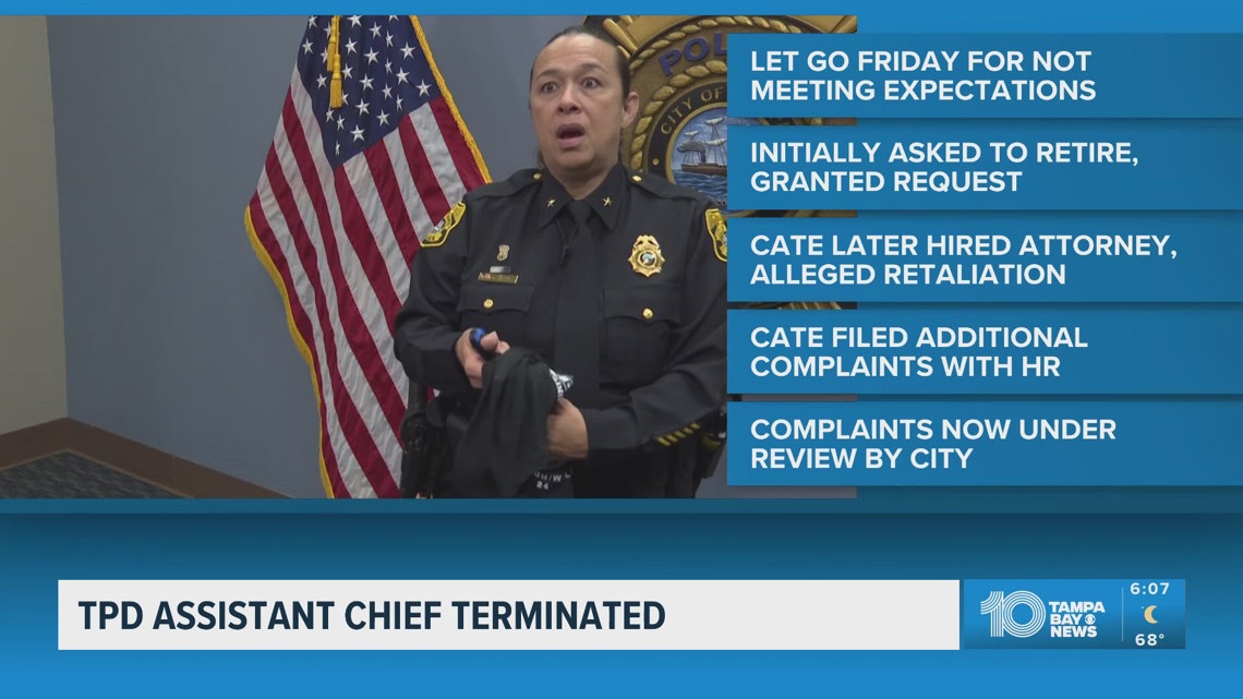 Tampa Police Department Assistant Chief terminated