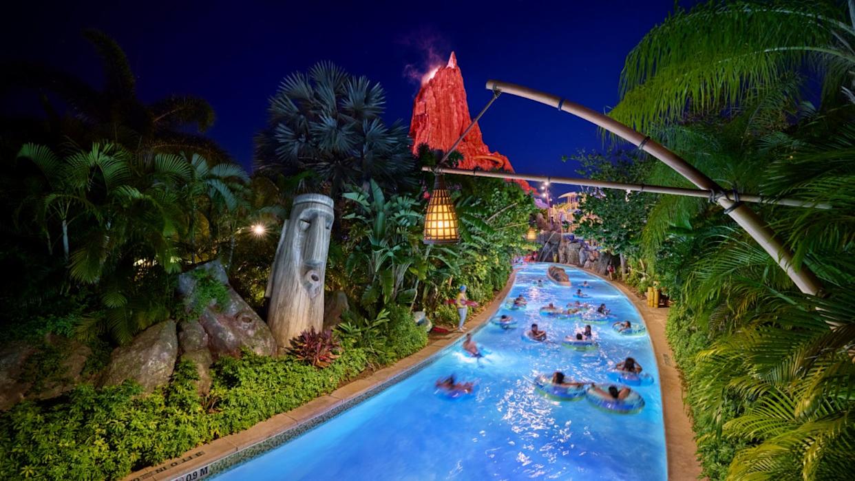 <div>Visitors floating down the TeAwa The Fearless River at Volcano Bay. (Credit: Universal Orlando Resort)</div>
