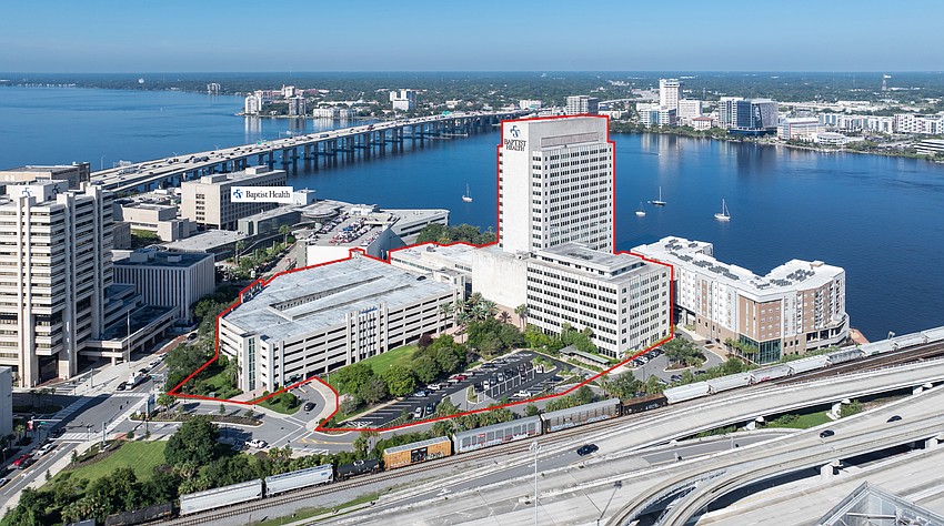 The Southbank Medical Pavilion at 841 Prudential Drive, adjacent to Baptist Medical Center’s Southbank campus in Downtown Jacksonville, is for sale.