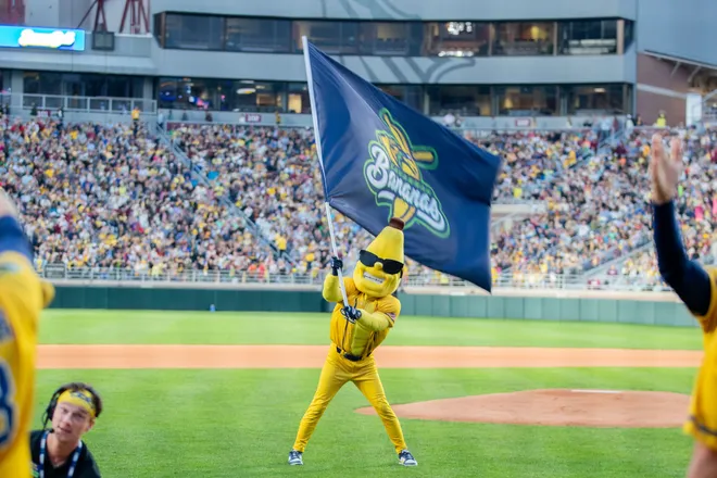 More than 60,000 fans filled Doak Campbell Stadium to experience the Savannah Bananas play against the Texas Tailgaters in Banana Ball on Saturday, Feb. 28, 2026.