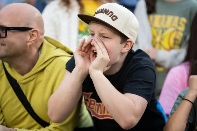 More than 60,000 fans filled Doak Campbell Stadium to experience the Savannah Bananas play against the Texas Tailgaters in Banana Ball on Saturday, Feb. 28, 2026.