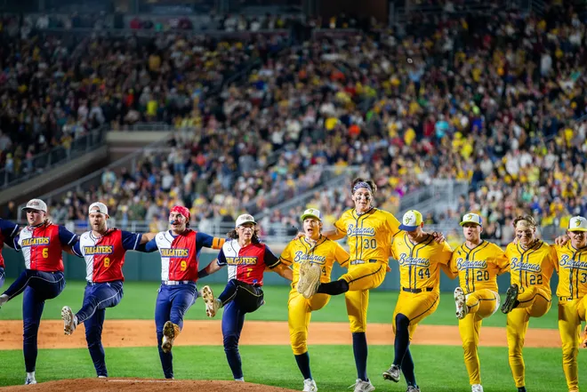 The Savannah Bananas defeated the Texas Tailgaters inside Doak Campbell Stadium on Saturday, Feb. 28, 2026.