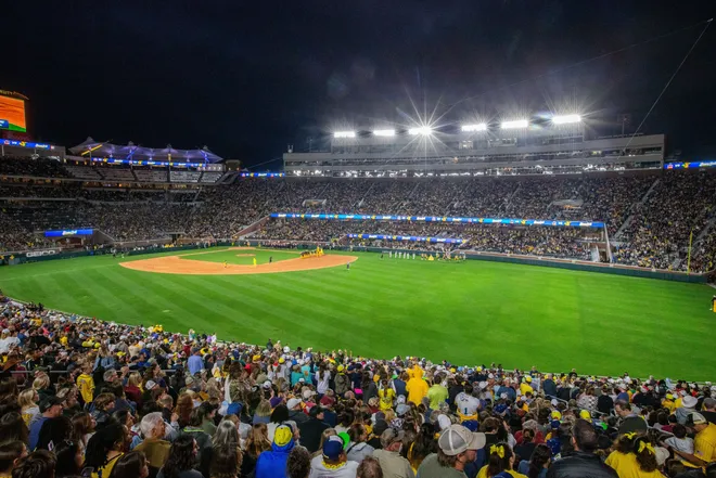 More than 60,000 fans filled Doak Campbell Stadium to experience the Savannah Bananas play against the Texas Tailgaters in Banana Ball on Saturday, Feb. 28, 2026.
