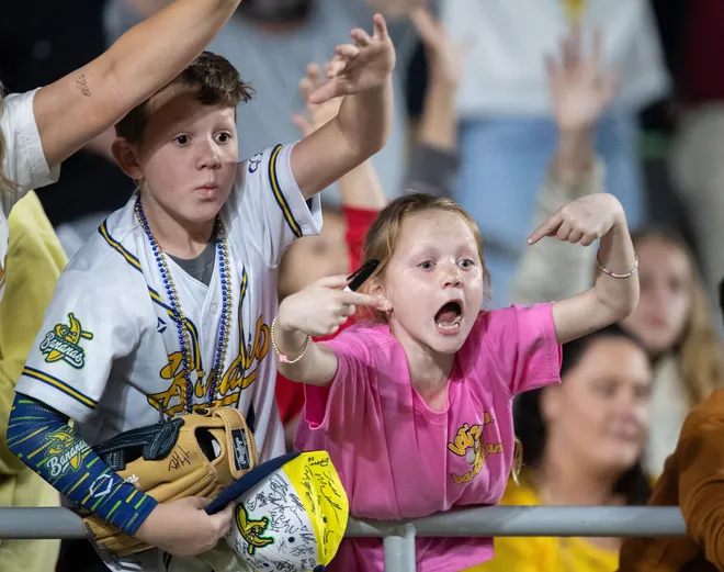 More than 60,000 fans filled Doak Campbell Stadium to experience the Savannah Bananas play against the Texas Tailgaters in Banana Ball on Saturday, Feb. 28, 2026.