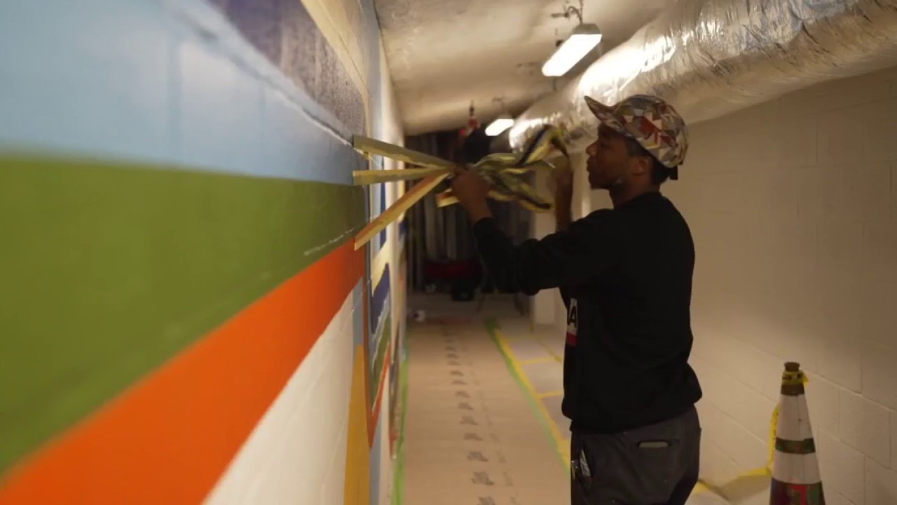 Man's passion transforms blank walls into art