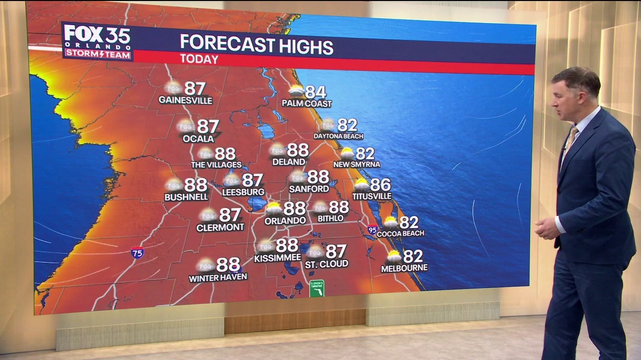 Orlando AM Weather Forecast: Sunshine, warm temperatures for Monday