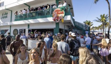 Spring break scenes on Fort Lauderdale Beach