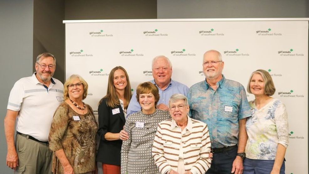 95-year-old Lake Worth woman honored with Girl Scouts Lifetime Service Award. (Girl Scouts of Southeast Florida){ }{p}{/p}