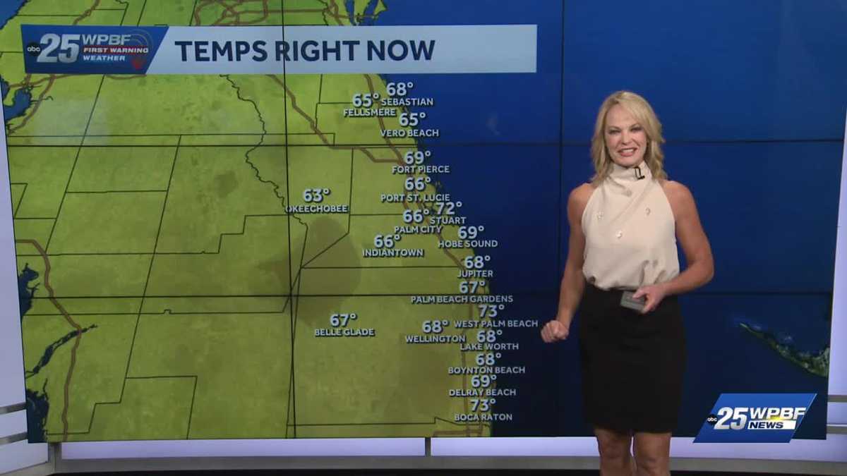 Lower 80s with sun for South Florida