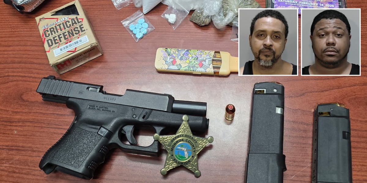 Columbia men arrested in Florida Keys after loaded gun, drugs found in car