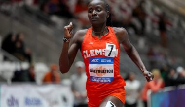 Clemson’s Chepngetich, Florida State’s Walker Lead ACC at 2026 NCAA Indoor Track & Field Championships