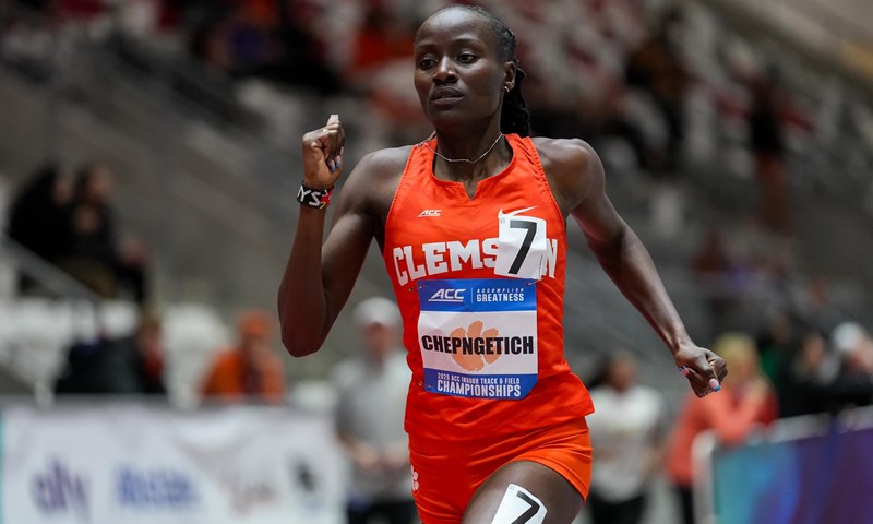 Clemson’s Chepngetich, Florida State’s Walker Lead ACC at 2026 NCAA Indoor Track & Field Championships