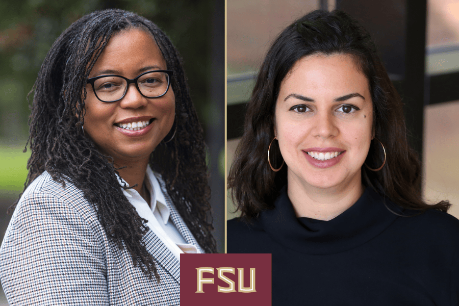 Nicole Patton Terry (left) and Lara Perez-Felkner (right) each earned prestigious research awards from the American Educational Research Association.