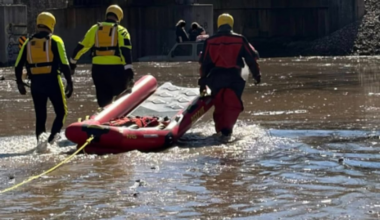 Three rescued after vehicle driven into flooded roadway in Miami County