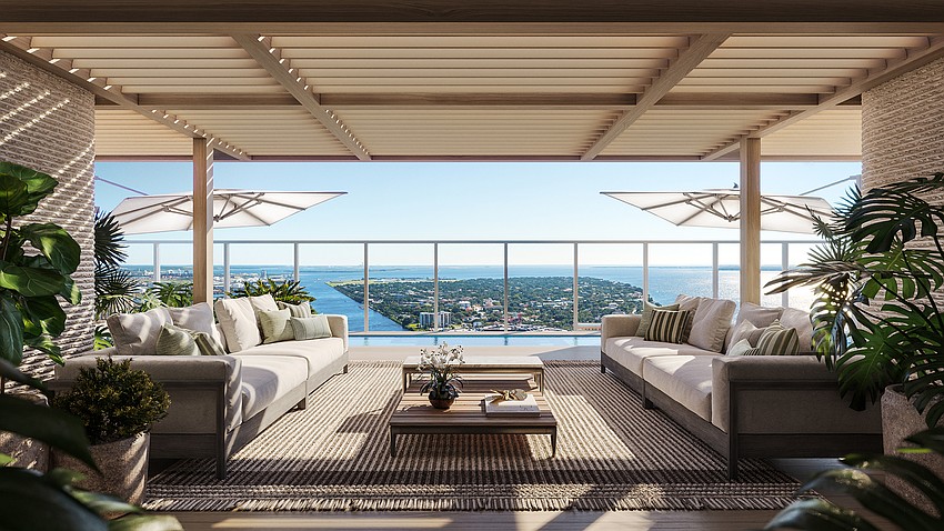The luxury penthouse in Pendry Residences Tampa will feature a with a rooftop terrace and pool. The luxury penthouse in Pendry Residences Tampa will feature a with a rooftop terrace and pool.