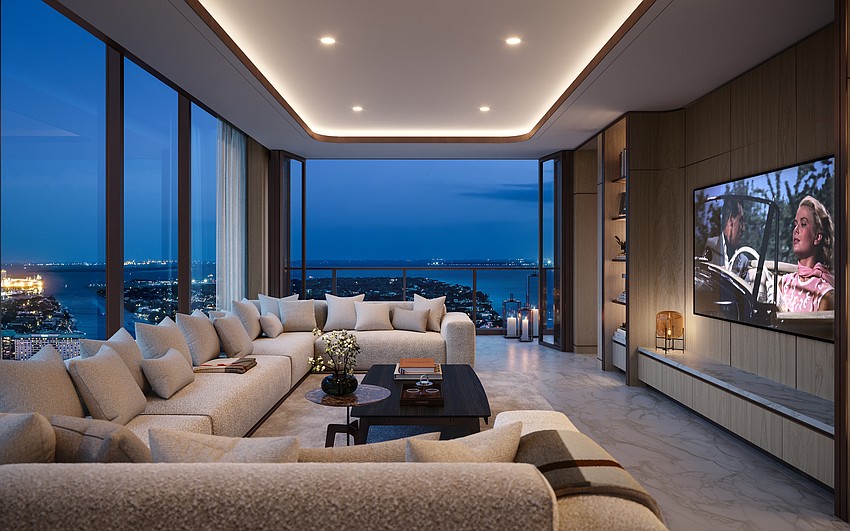 The penthouse in Pendry Residences Tampa will feature 10-foot ceilings with floor-to-ceiling windows. The penthouse in Pendry Residences Tampa will feature 10-foot ceilings with floor-to-ceiling windows.