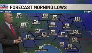 Chilly temps are set to soon depart, but will it stay dry?