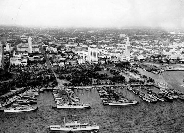 View of Bayfront Park and downtown in October 1937.
