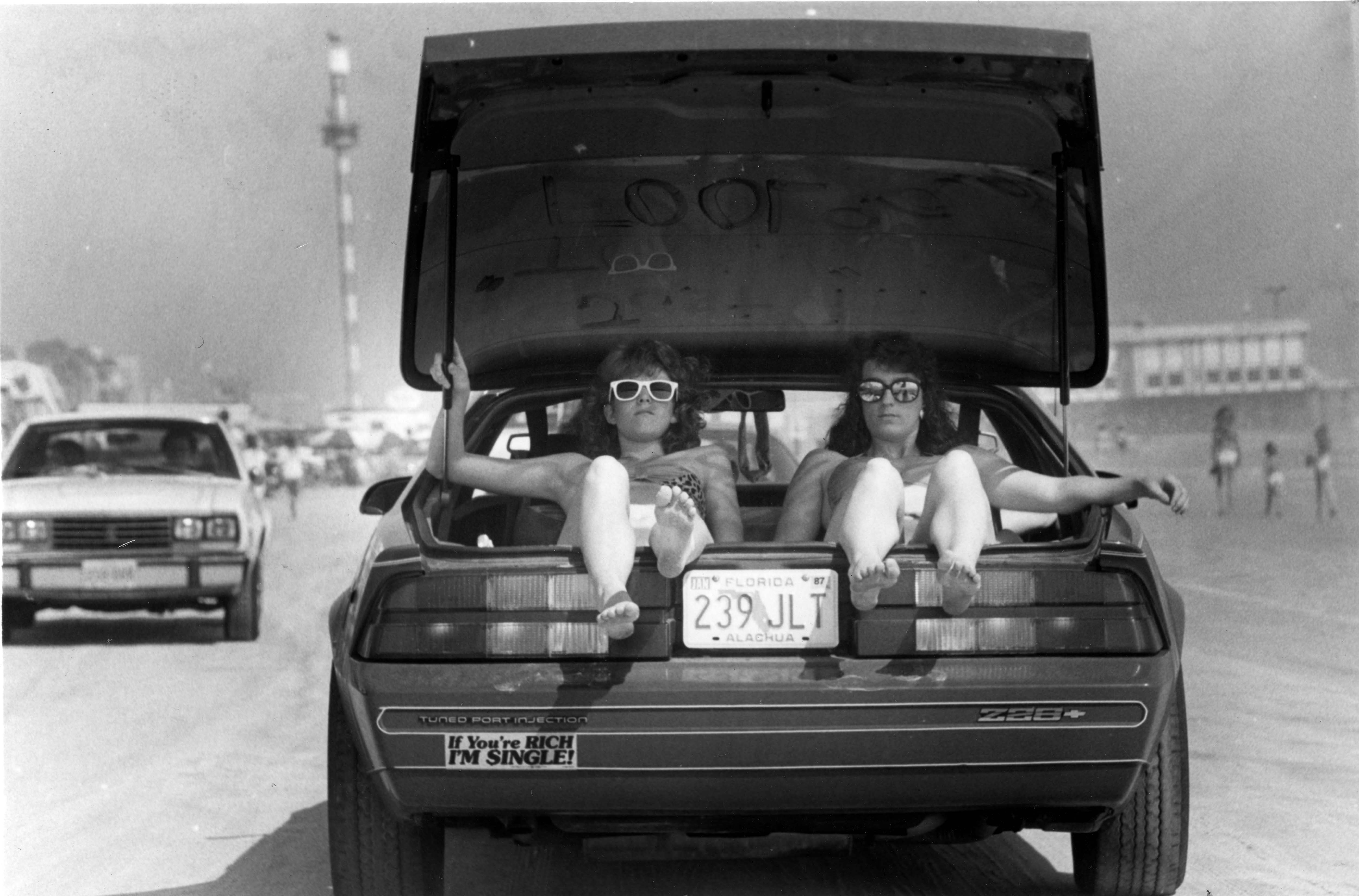 Sherry Hines and Carla Denny from Gainesville, FL, enjoy the...