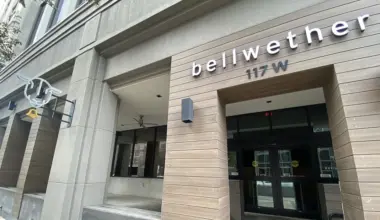 The front entrance to Bellwether