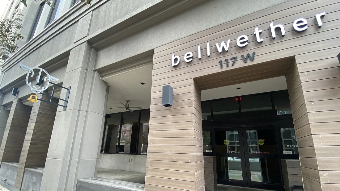 The front entrance to Bellwether