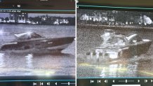 The vessel that struck the victims is described as a dark blue boat with black bottom paint, 20–30 feet in length, with possibly four outboard motors. It was last seen between approximately 7:45 p.m. and 8:15 p.m., heading northbound from the Meloy Channel in Biscayne Bay.