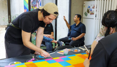 FSU Museum of Fine Arts hosts collaborative painting event with Seminole artist Wilson Bowers