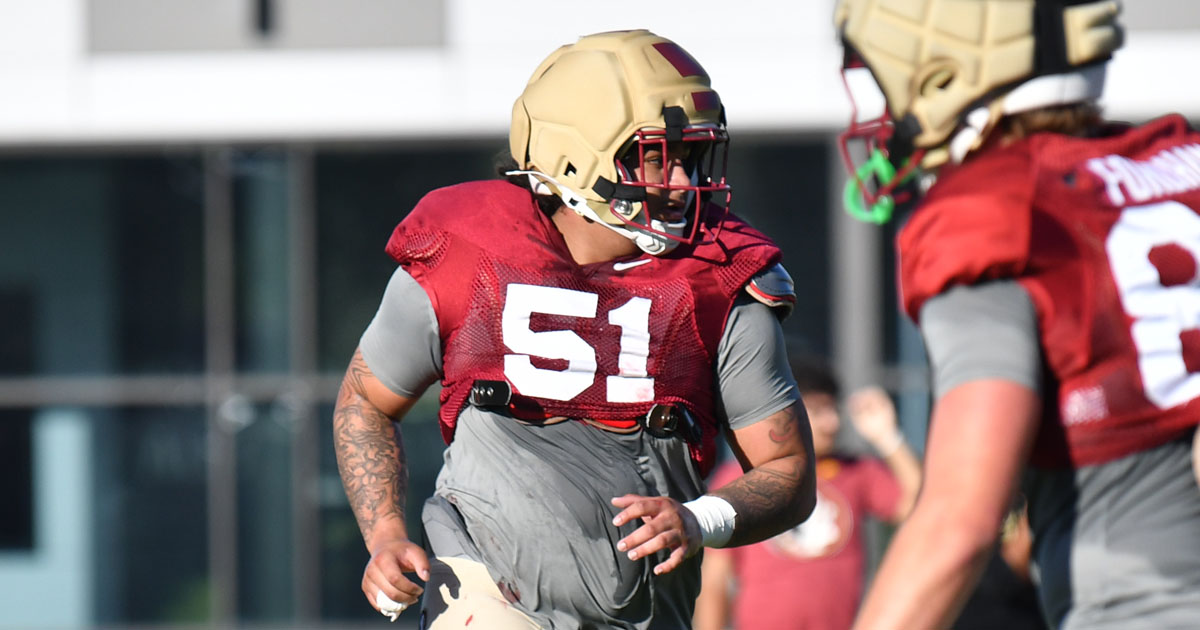 FSU offensive lineman Paul Bowling, who transferred in from Troy. (Gene Williams/Warchant)