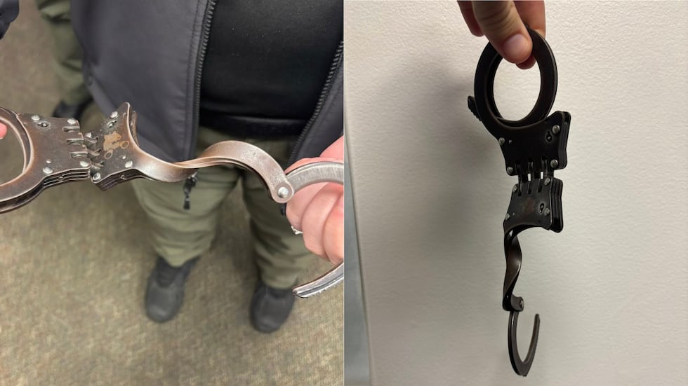 An inmate used their "sheer strength" to break out of handcuffs, according to authorities.