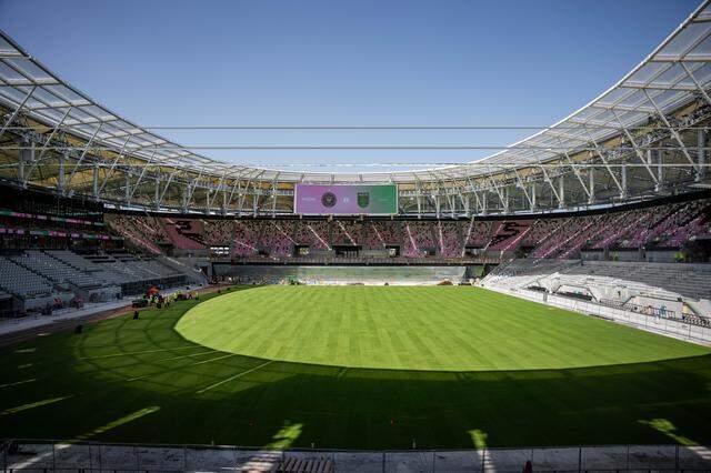 The field has been installed at Nu Stadium, the new home of Inter Miami, which plays its first game there April 4 against Austin FC. It is Bermudagrass, grown in a farm in Loxahatchee, Florida.