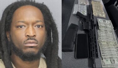 Hollywood police officers seize felon’s 2 firearms, $7,000 in cash