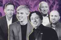 Peter Thiel, Larry Page, Sergey Brin, Jeff Bezos and Jan Koum